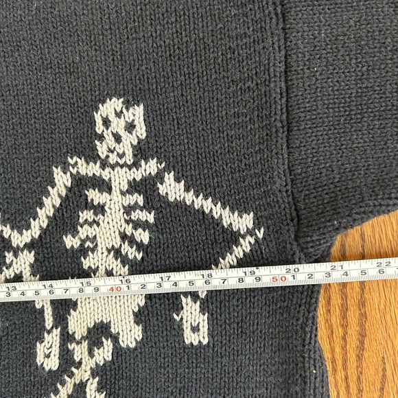 Belle Pointe vintage dancing skeletons full moon bats size large - Picture 9 of 9